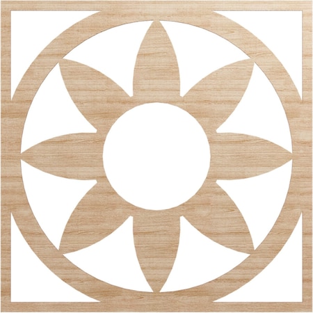 Ekena Millwork Blume Wood Fretwork Pierced Ceiling Medallion, Alder, 40"OD x 13 7/8"ID x 3/8"T CMWP40X40X0375BLAL